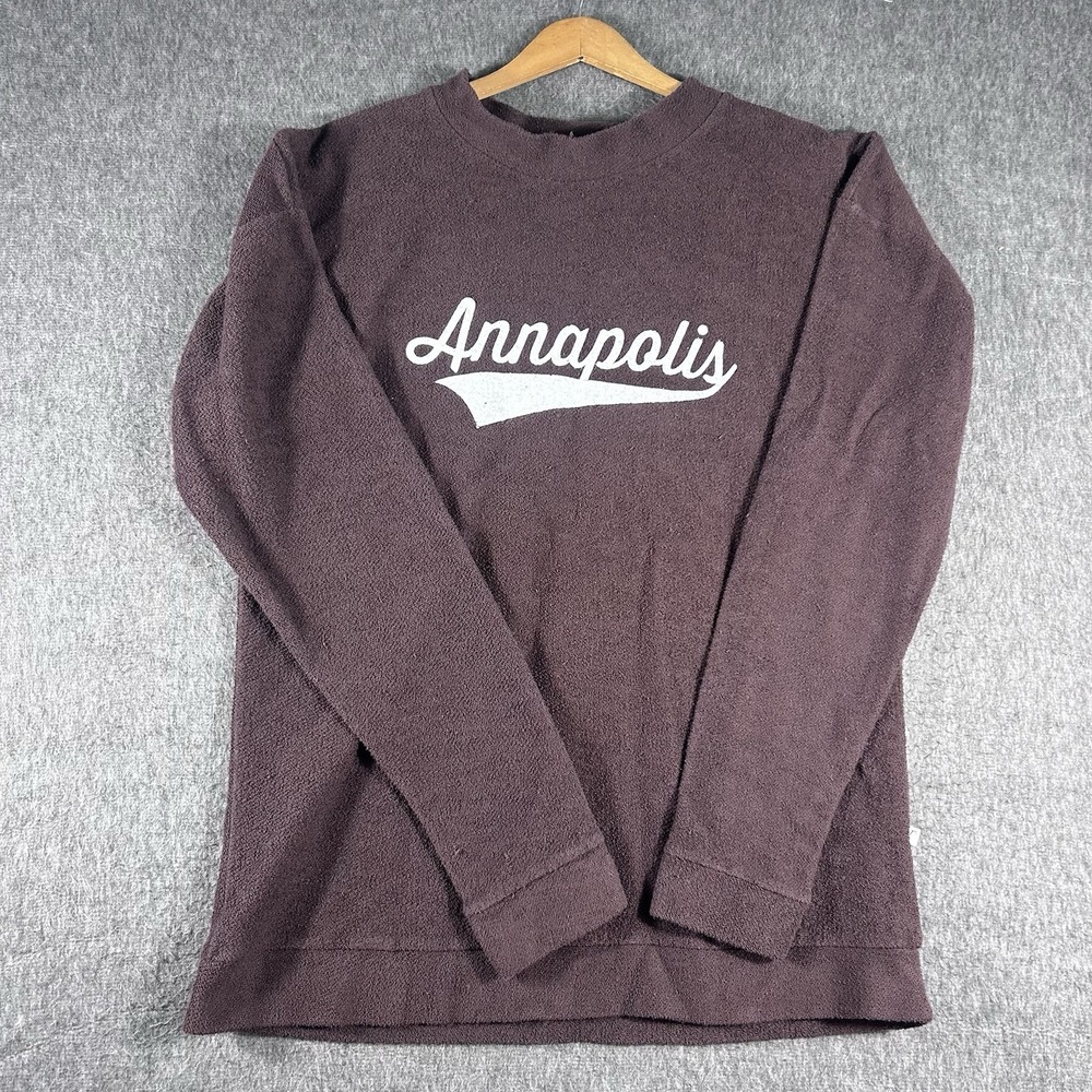 Women's Annapolis Long Sleeve Size XL Terri Cloth Brown Sweatshirt Venley Brand
